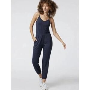 Vuori Women's Lux Jogger Jumpsuit Women's in Midnight Heather Size Medium